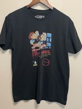 Chive Tees Mario Like Step Brothers Tee Size Large